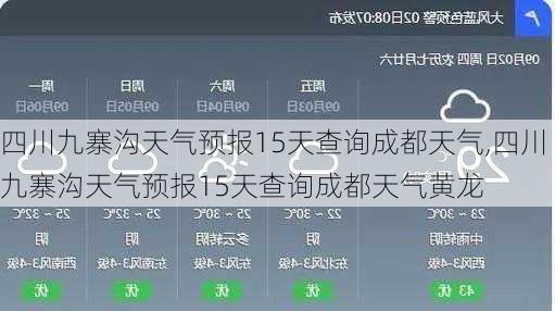 四川九寨沟天气预报15天查询成都天气,四川九寨沟天气预报15天查询成都天气黄龙