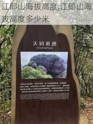 江郎山海拔高度,江郎山海拔高度多少米