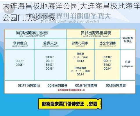 大连海昌极地海洋公园,大连海昌极地海洋公园门票多少钱