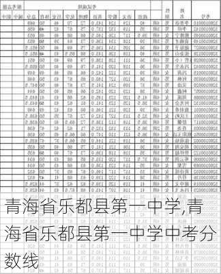 青海省乐都县第一中学,青海省乐都县第一中学中考分数线