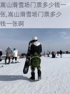 嵩山滑雪场门票多少钱一张,嵩山滑雪场门票多少钱一张啊