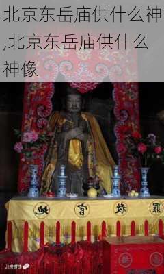 北京东岳庙供什么神,北京东岳庙供什么神像