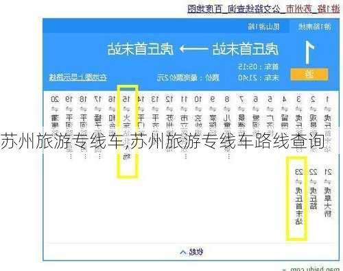 苏州旅游专线车,苏州旅游专线车路线查询