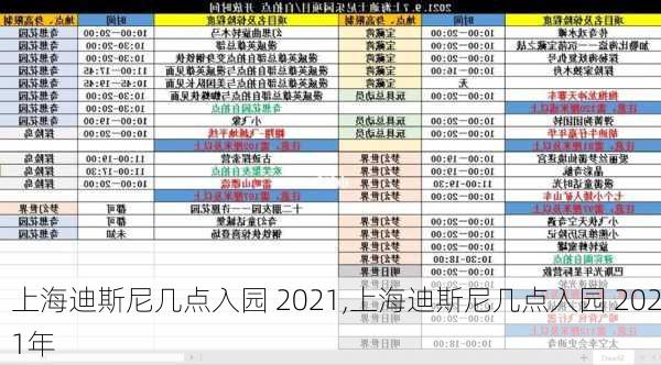 上海迪斯尼几点入园 2021,上海迪斯尼几点入园 2021年