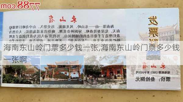 海南东山岭门票多少钱一张,海南东山岭门票多少钱一张啊