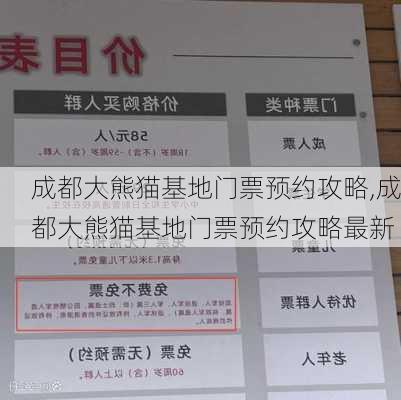 成都大熊猫基地门票预约攻略,成都大熊猫基地门票预约攻略最新