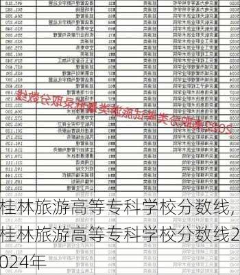 桂林旅游高等专科学校分数线,桂林旅游高等专科学校分数线2024年