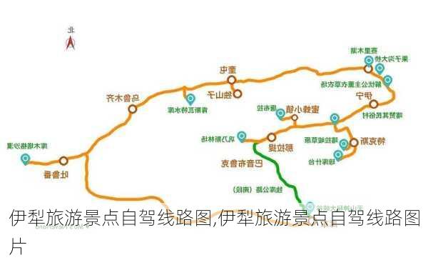 伊犁旅游景点自驾线路图,伊犁旅游景点自驾线路图片