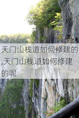 天门山栈道如何修建的,天门山栈道如何修建的呢