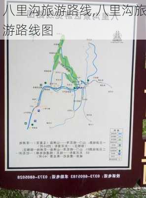 八里沟旅游路线,八里沟旅游路线图