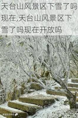 天台山风景区下雪了吗现在,天台山风景区下雪了吗现在开放吗