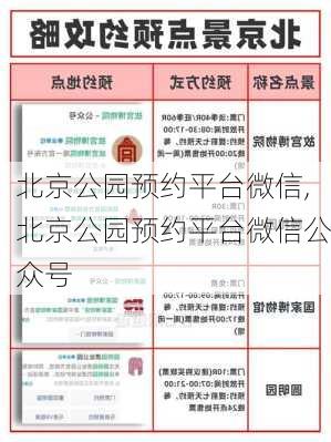 北京公园预约平台微信,北京公园预约平台微信公众号