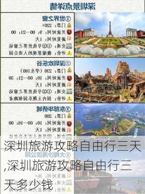 深圳旅游攻略自由行三天,深圳旅游攻略自由行三天多少钱