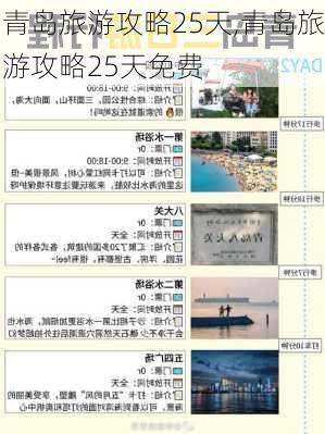 青岛旅游攻略25天,青岛旅游攻略25天免费