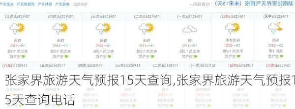 张家界旅游天气预报15天查询,张家界旅游天气预报15天查询电话