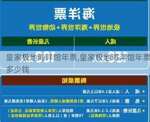 皇家极地海洋馆年票,皇家极地海洋馆年票多少钱