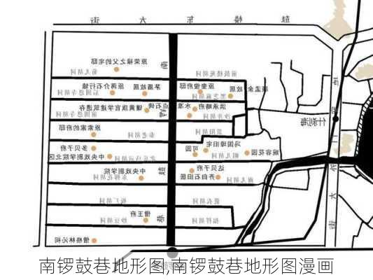 南锣鼓巷地形图,南锣鼓巷地形图漫画