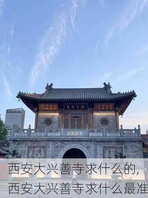 西安大兴善寺求什么的,西安大兴善寺求什么最准