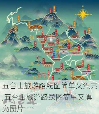 五台山旅游路线图简单又漂亮,五台山旅游路线图简单又漂亮图片