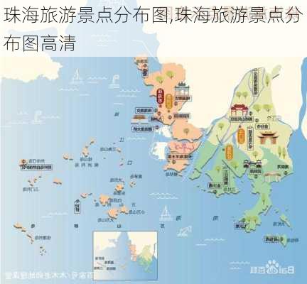 珠海旅游景点分布图,珠海旅游景点分布图高清