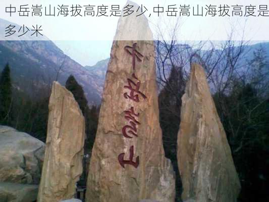 中岳嵩山海拔高度是多少,中岳嵩山海拔高度是多少米