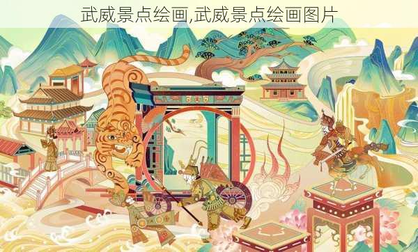 武威景点绘画,武威景点绘画图片