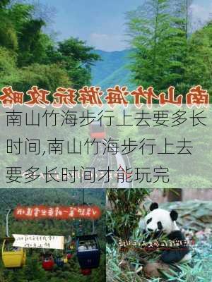 南山竹海步行上去要多长时间,南山竹海步行上去要多长时间才能玩完