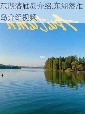 东湖落雁岛介绍,东湖落雁岛介绍视频