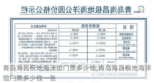 青岛海昌极地海洋馆门票多少钱,青岛海昌极地海洋馆门票多少钱一张