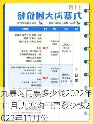 九寨沟门票多少钱2022年11月,九寨沟门票多少钱2022年11月份