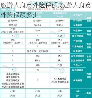 旅游人身意外险保额,旅游人身意外险保额多少