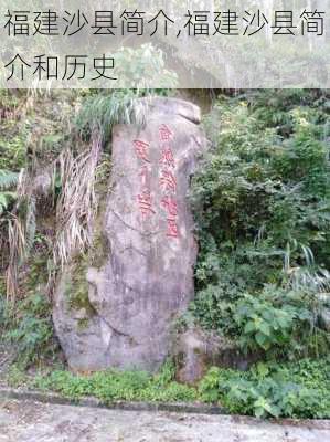 福建沙县简介,福建沙县简介和历史