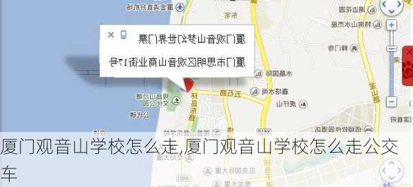 厦门观音山学校怎么走,厦门观音山学校怎么走公交车