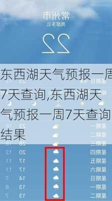 东西湖天气预报一周7天查询,东西湖天气预报一周7天查询结果