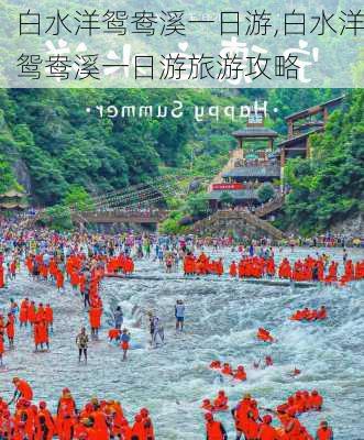 白水洋鸳鸯溪一日游,白水洋鸳鸯溪一日游旅游攻略