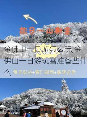 金佛山一日游怎么玩,金佛山一日游玩雪准备些什么