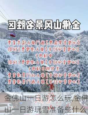 金佛山一日游怎么玩,金佛山一日游玩雪准备些什么