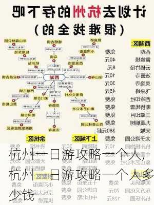 杭州一日游攻略一个人,杭州一日游攻略一个人多少钱