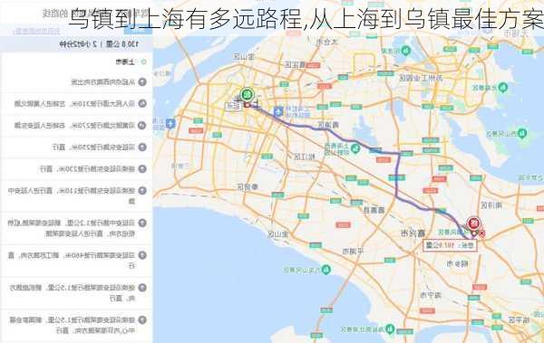 乌镇到上海有多远路程,从上海到乌镇最佳方案