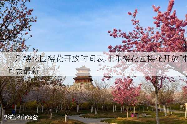 丰乐樱花园樱花开放时间表,丰乐樱花园樱花开放时间表最新