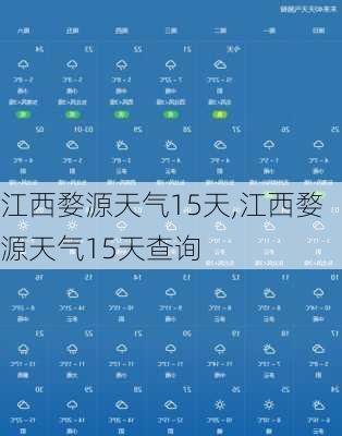 江西婺源天气15天,江西婺源天气15天查询