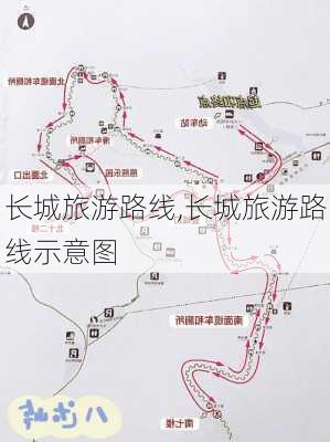 长城旅游路线,长城旅游路线示意图