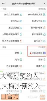 大梅沙预约入口,大梅沙预约入口官方