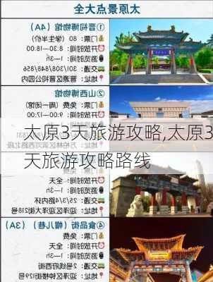 太原3天旅游攻略,太原3天旅游攻略路线