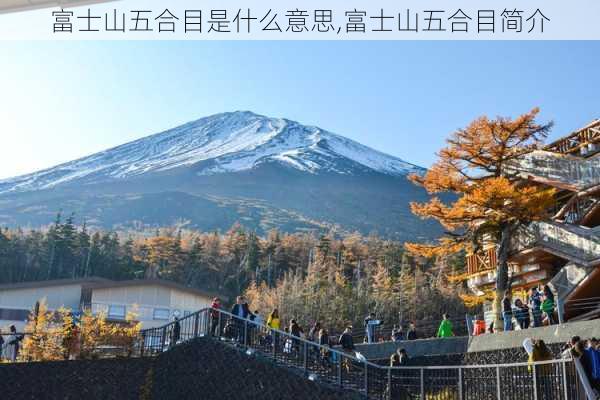 富士山五合目是什么意思,富士山五合目简介