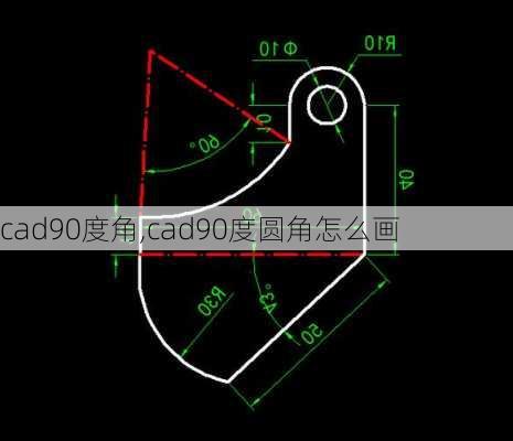 cad90度角,cad90度圆角怎么画