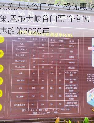 恩施大峡谷门票价格优惠政策,恩施大峡谷门票价格优惠政策2020年