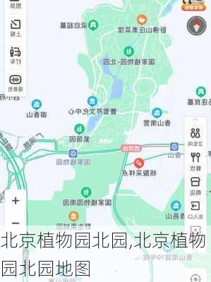 北京植物园北园,北京植物园北园地图