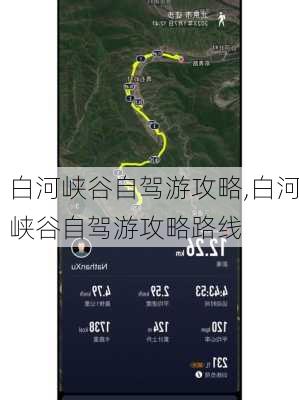 白河峡谷自驾游攻略,白河峡谷自驾游攻略路线